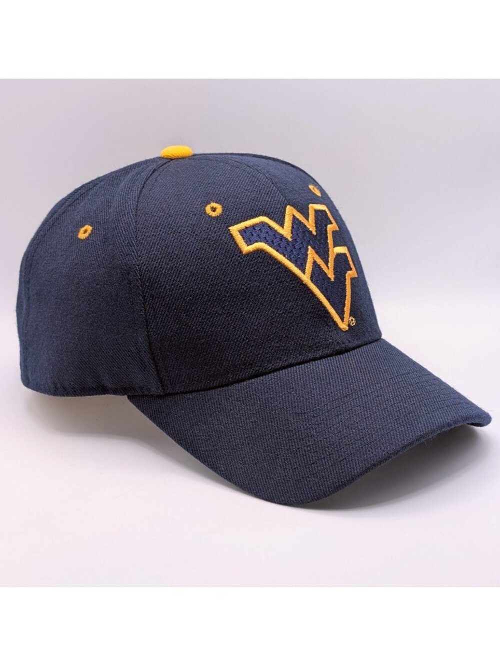 West Virginia Mountaineers Hat Cap Fitted Size 7 3/8 Blue NCAA Football Zephyr